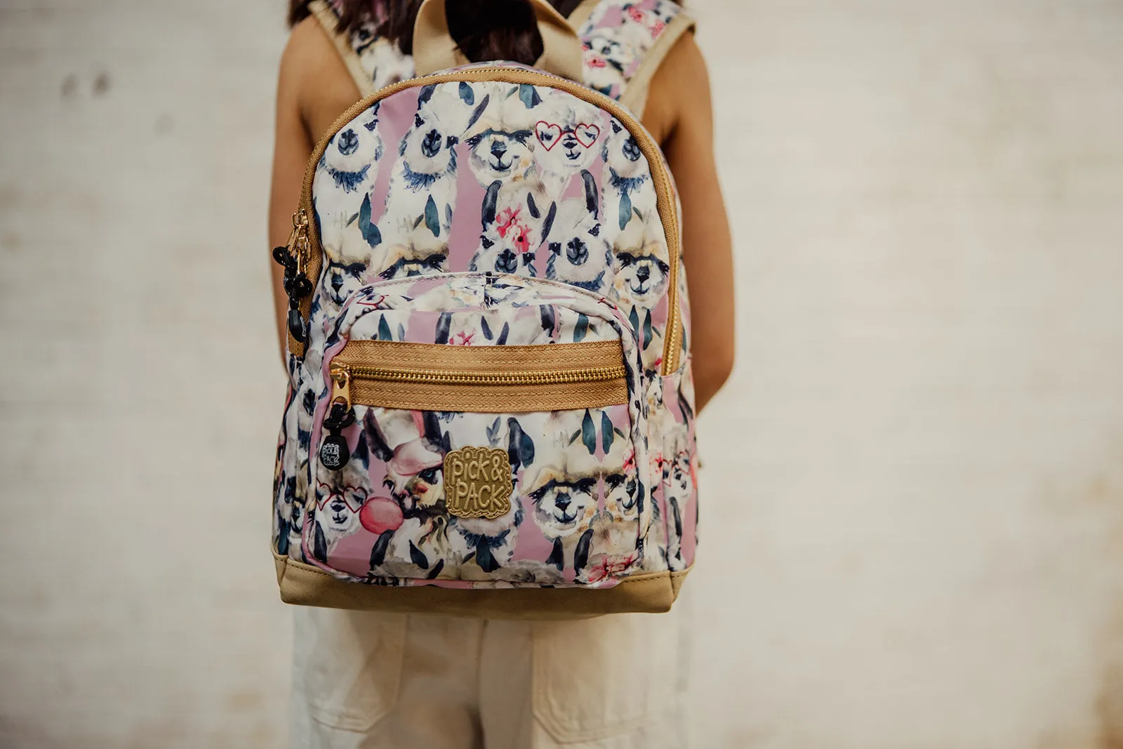 Alpaca Backpack S Pink