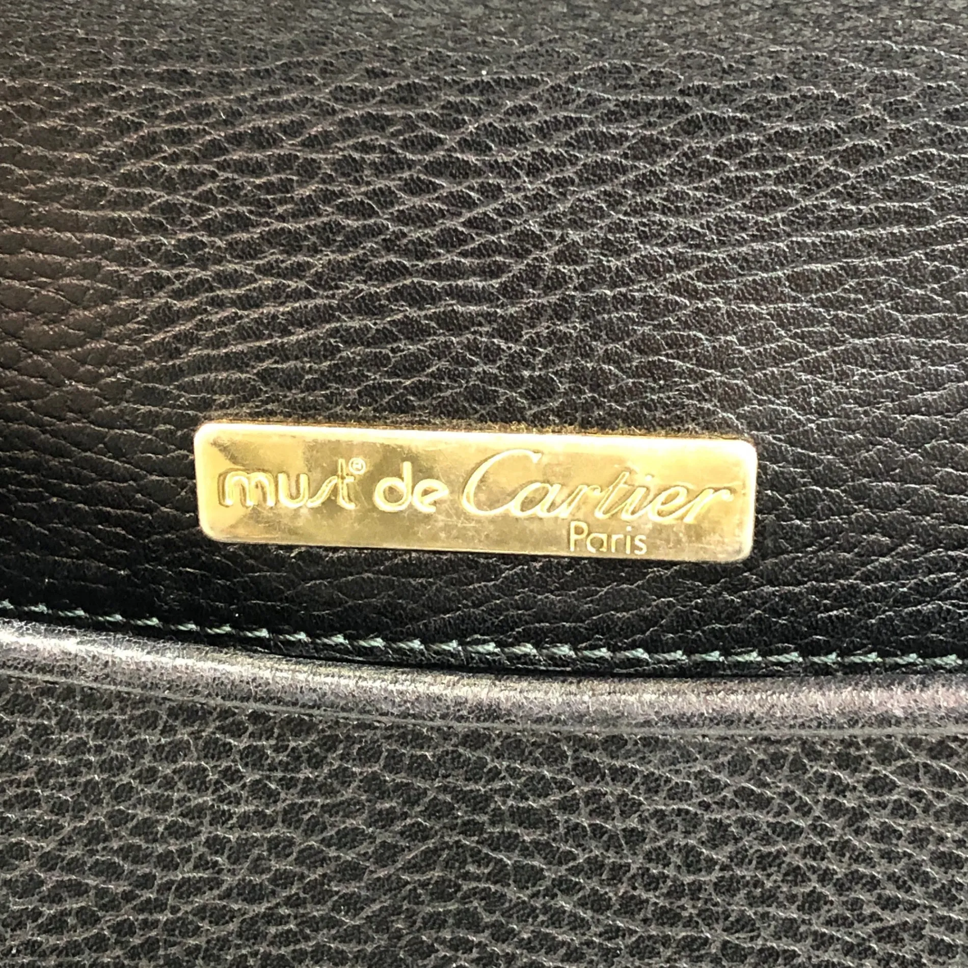 Cartier Shoulder bag Black Vintage b4tb6c