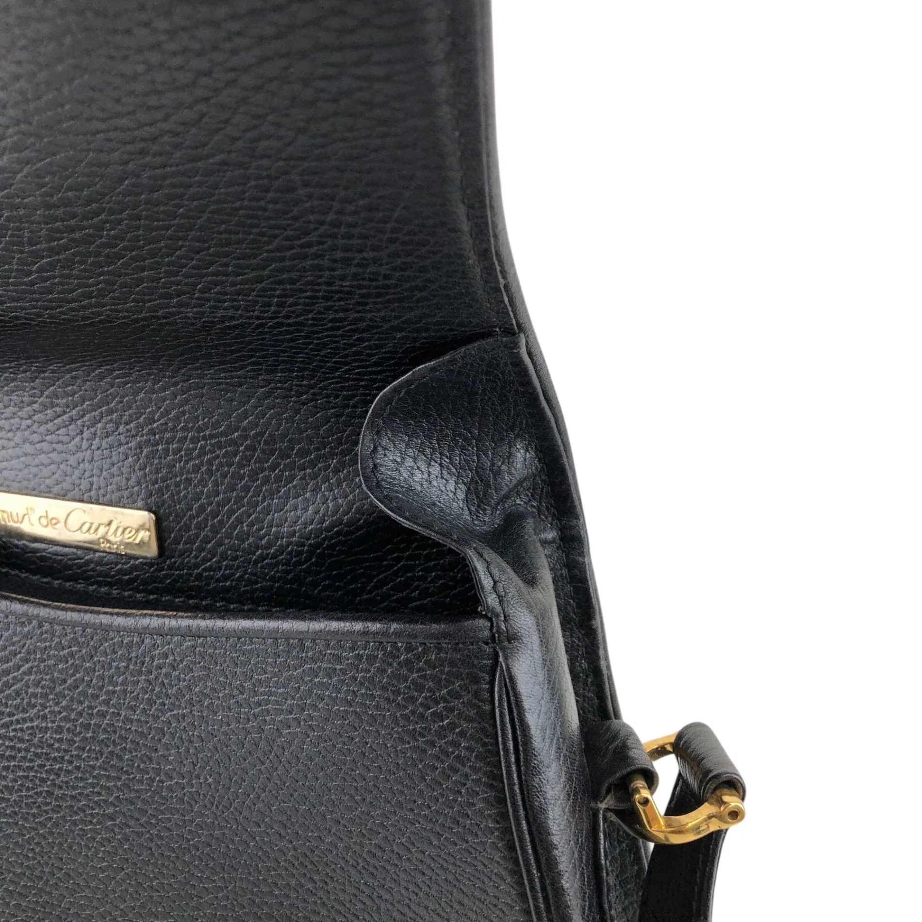 Cartier Shoulder bag Black Vintage b4tb6c