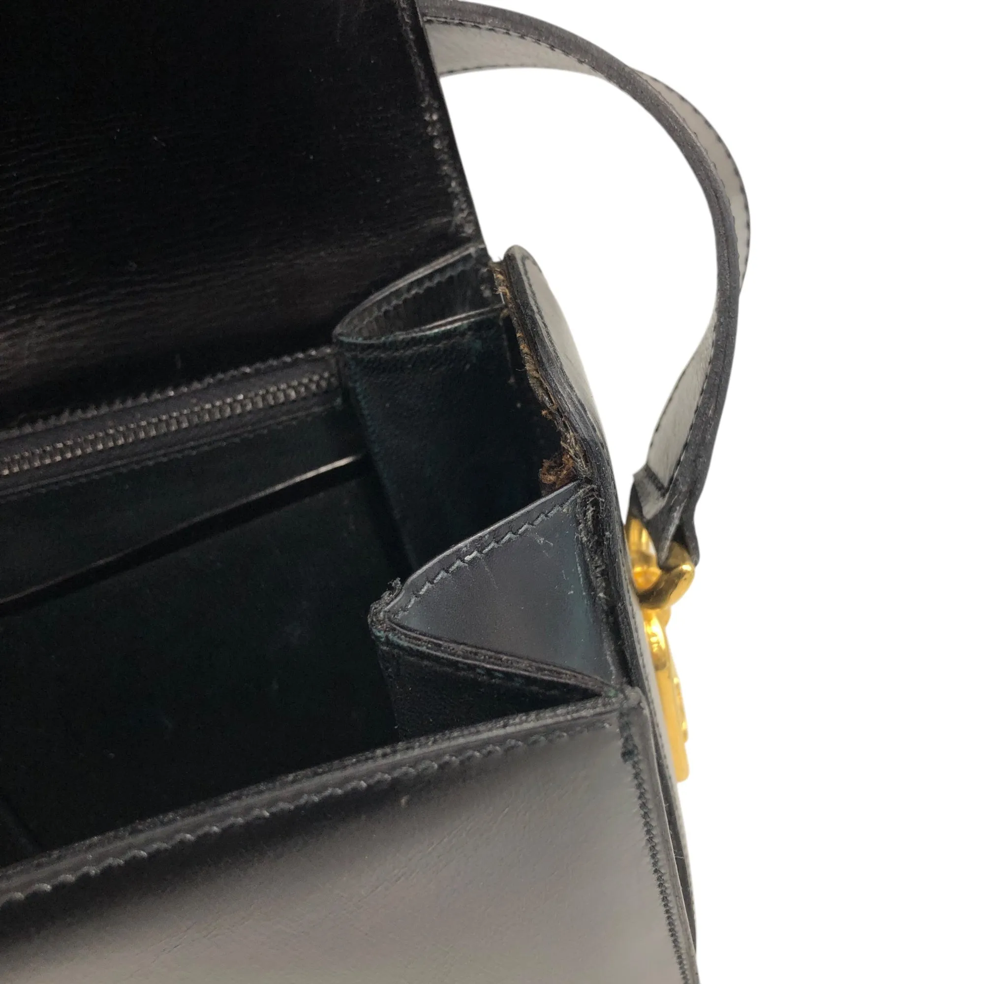 CELINE Blason Shoulder bag Black Vintage fxkh5k