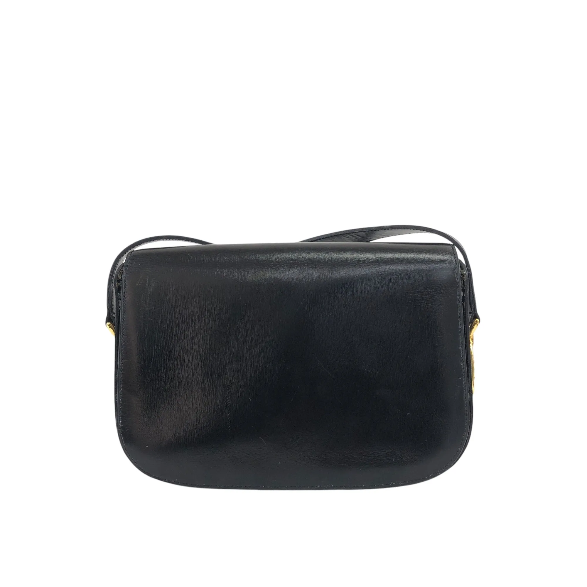 CELINE Blason Shoulder bag Black Vintage fxkh5k