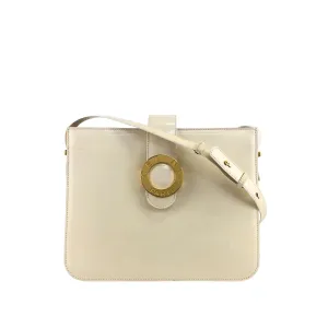 CELINE Circle Logo Shoulder bag White Vintage vxg2uf