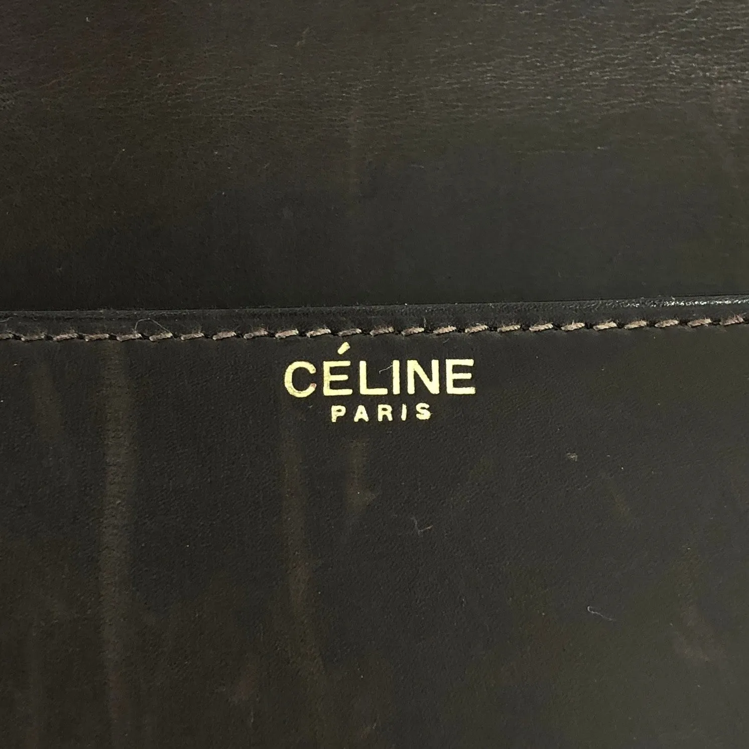 CELINE Horse Carriage Shoulder bag Brown Vintage 2cihe5