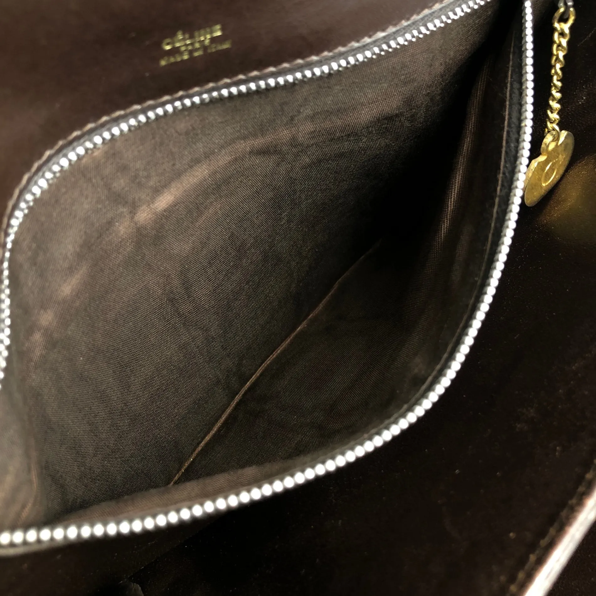 CELINE Horse Carriage Shoulder bag Brown Vintage 2cihe5
