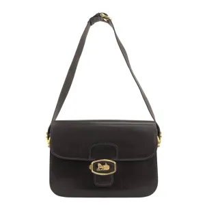 CELINE Horse Carriage Shoulder bag Brown Vintage 2cihe5