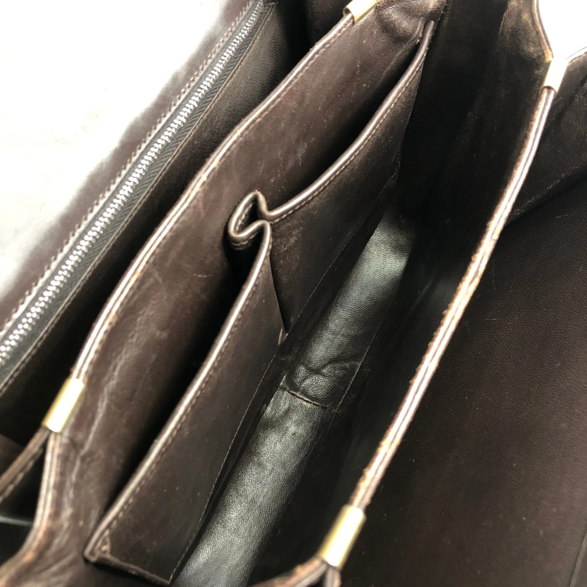 CELINE Horse Carriage Shoulder bag Brown Vintage 2cihe5