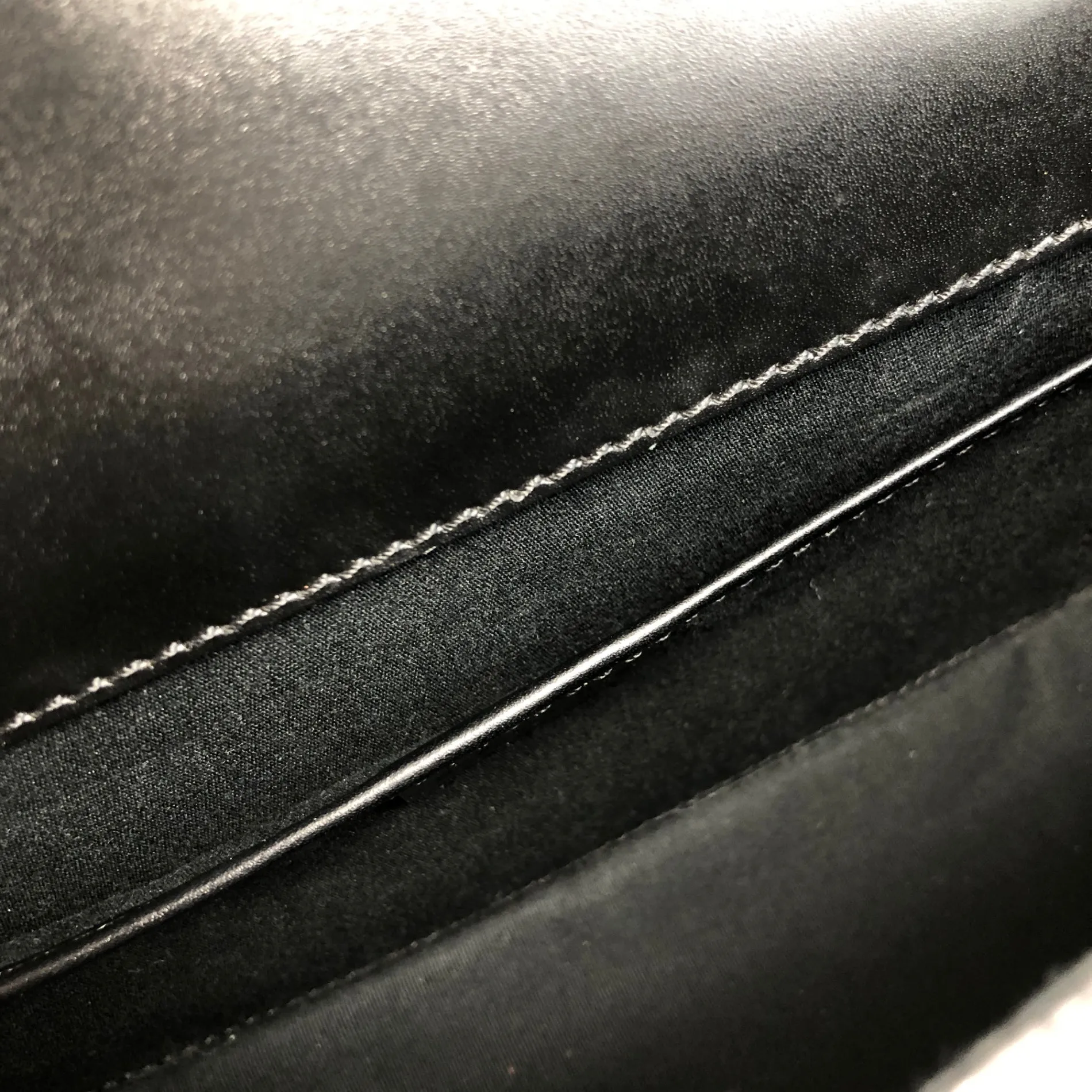 CELINE Logo Shoulder bag Black Vintage z7yz82