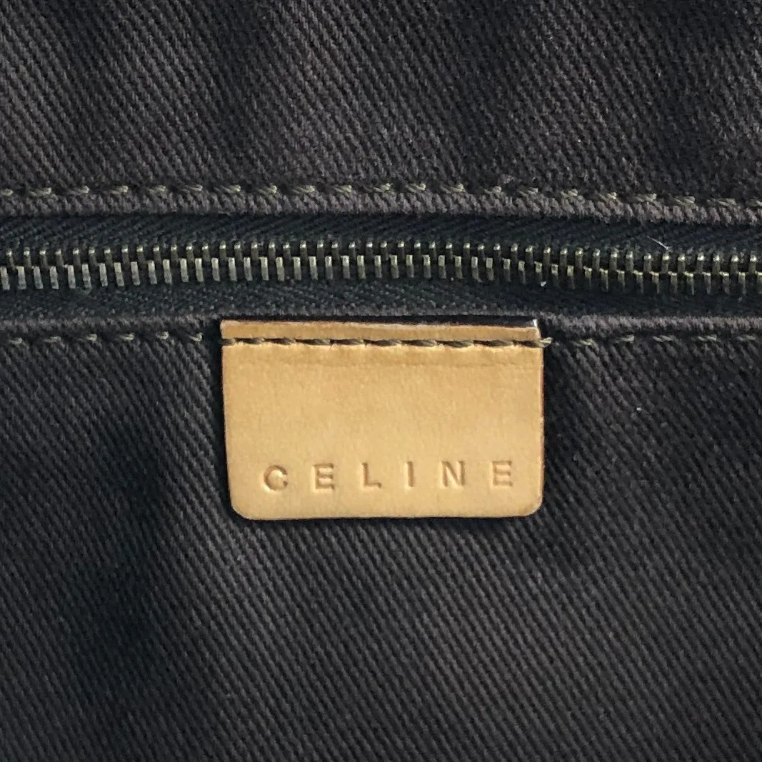 CELINE Macadam Double Pocket Shoulder bag Brown Vintage a3bmb4
