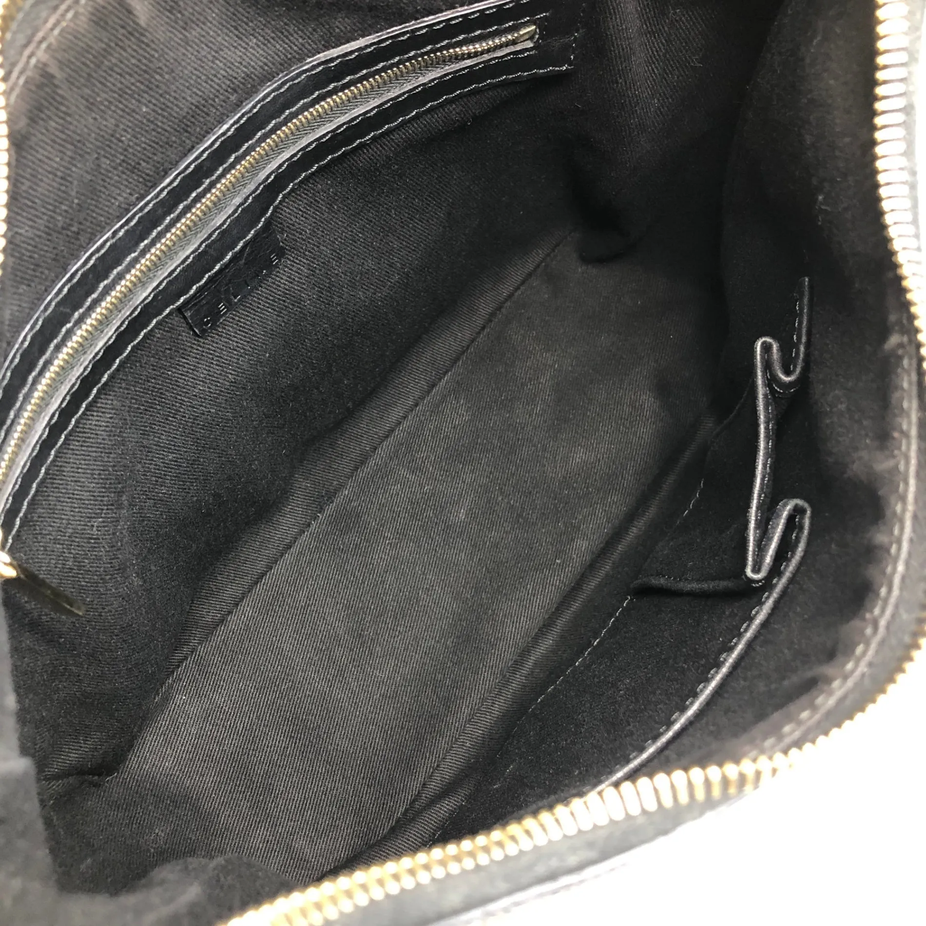 CELINE Macadam Shoulder bag Hobobag Black Vintage rfz7ad