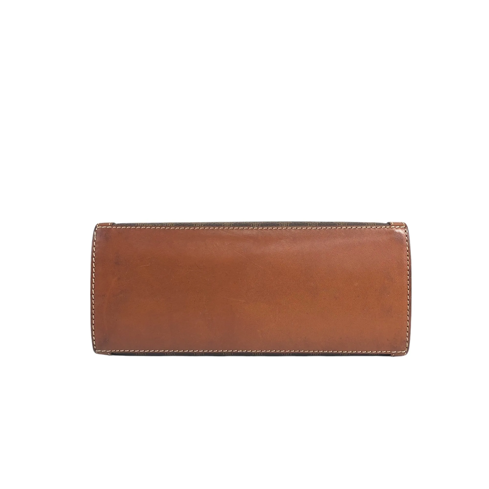 CELINE Macadam Turn Lock Shoulder bag Brown Vintage wgfg5n