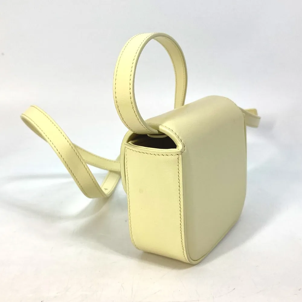 CELINE Shoulder Bag 10I513DPV.11OY leather yellow Shiny calfskin mini triomphe Women Used