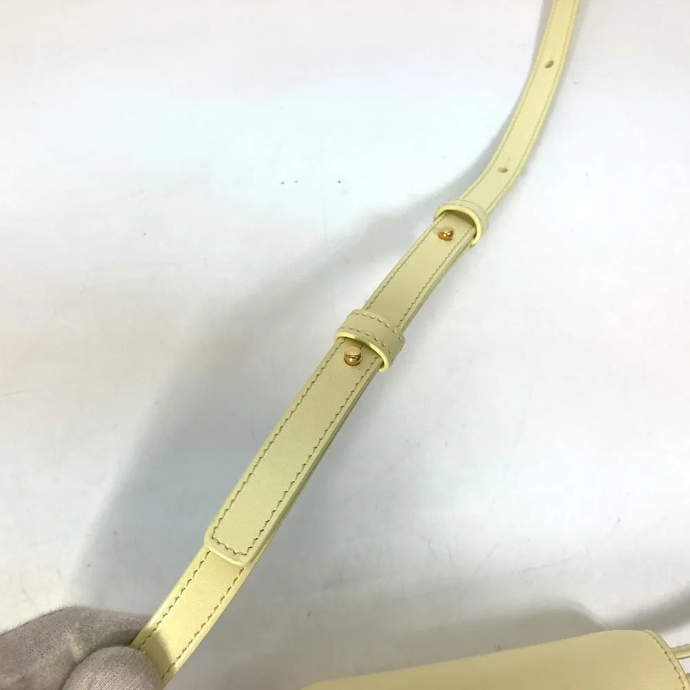 CELINE Shoulder Bag 10I513DPV.11OY leather yellow Shiny calfskin mini triomphe Women Used