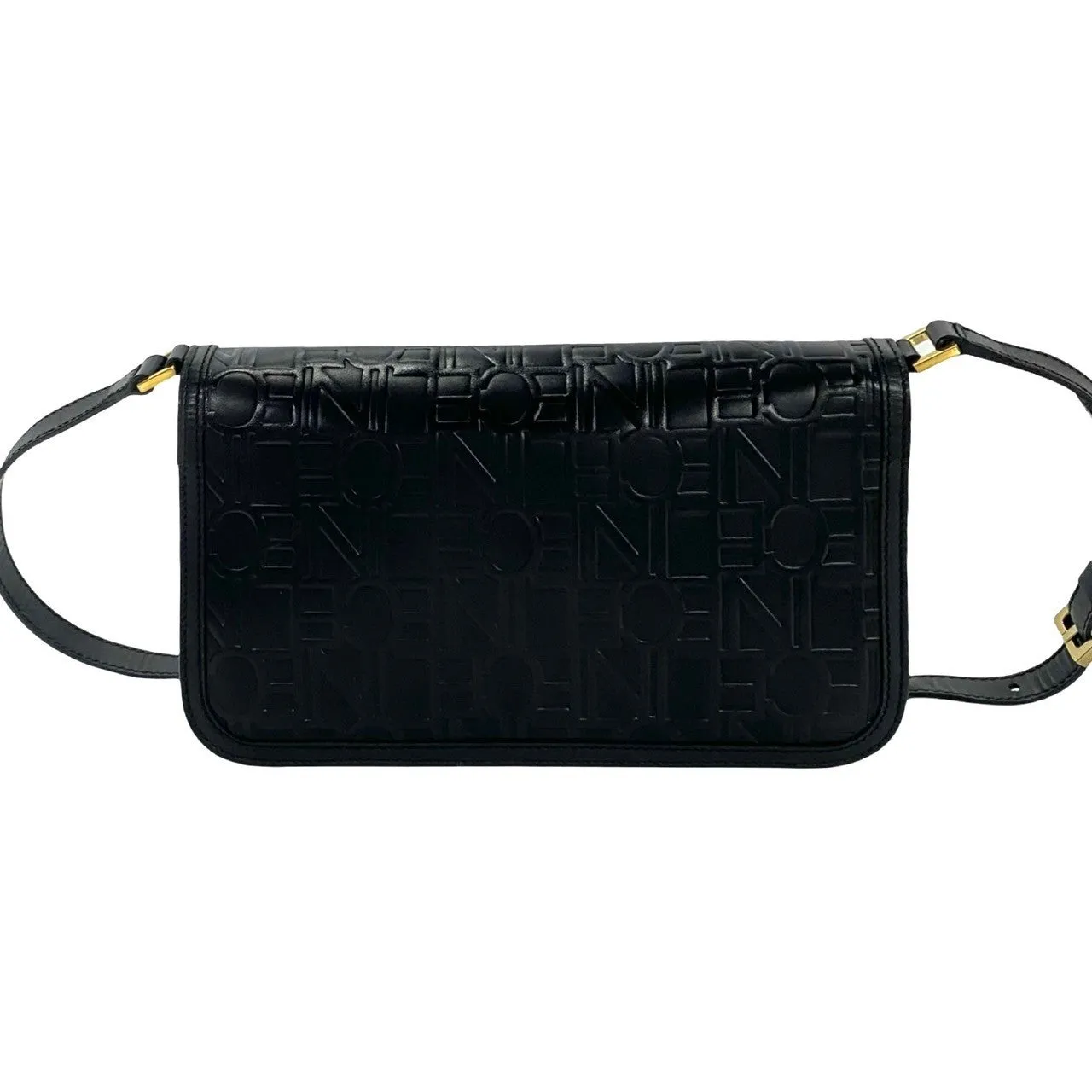 CELINE Shoulder Bag leather black