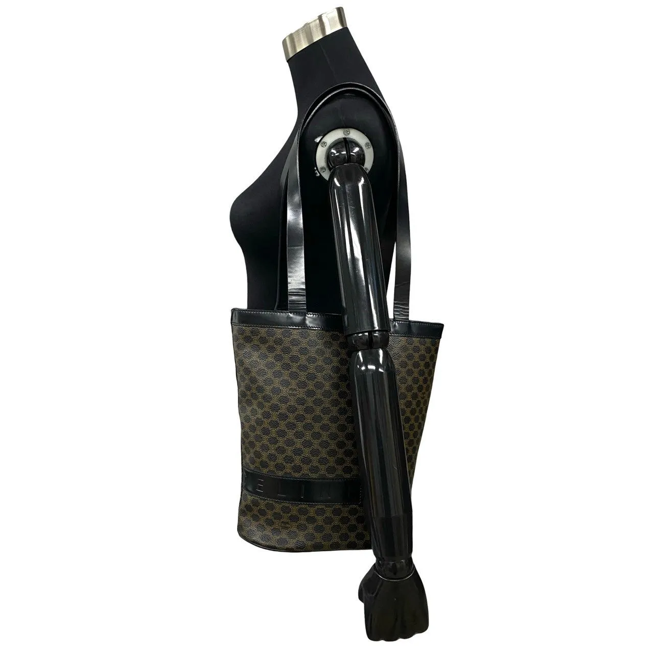 CELINE Shoulder Bag leather black