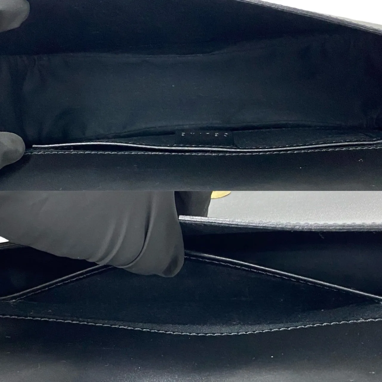 CELINE Shoulder Bag leather black