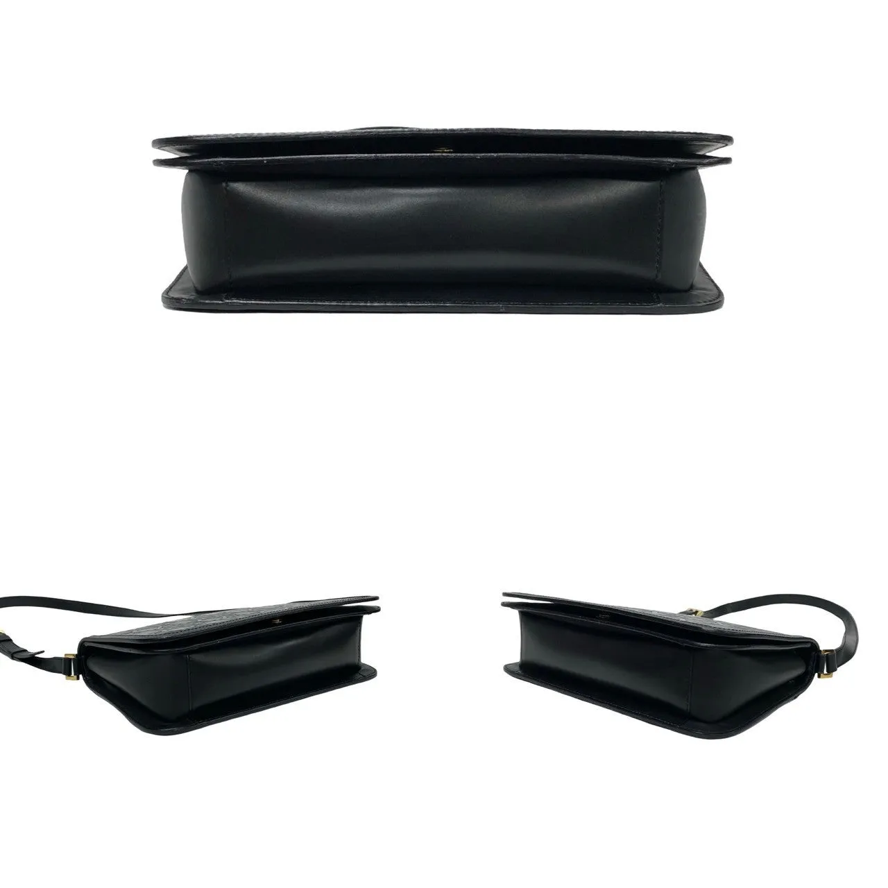 CELINE Shoulder Bag leather black