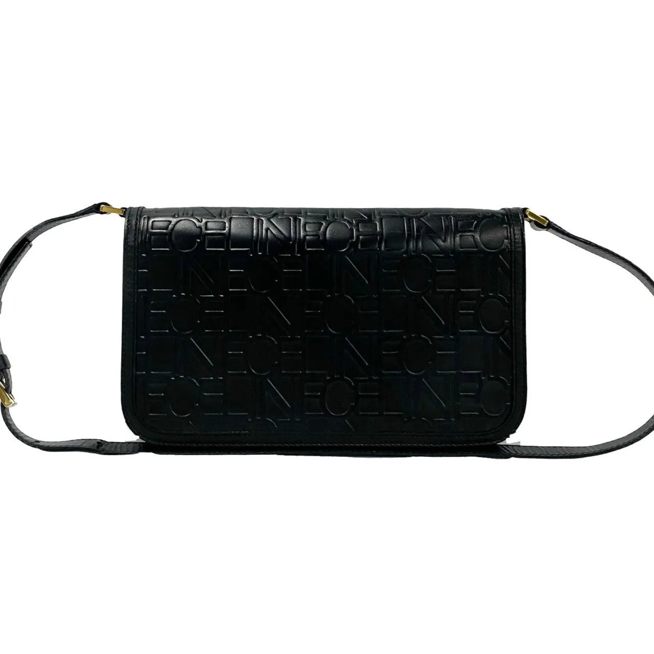 CELINE Shoulder Bag leather black