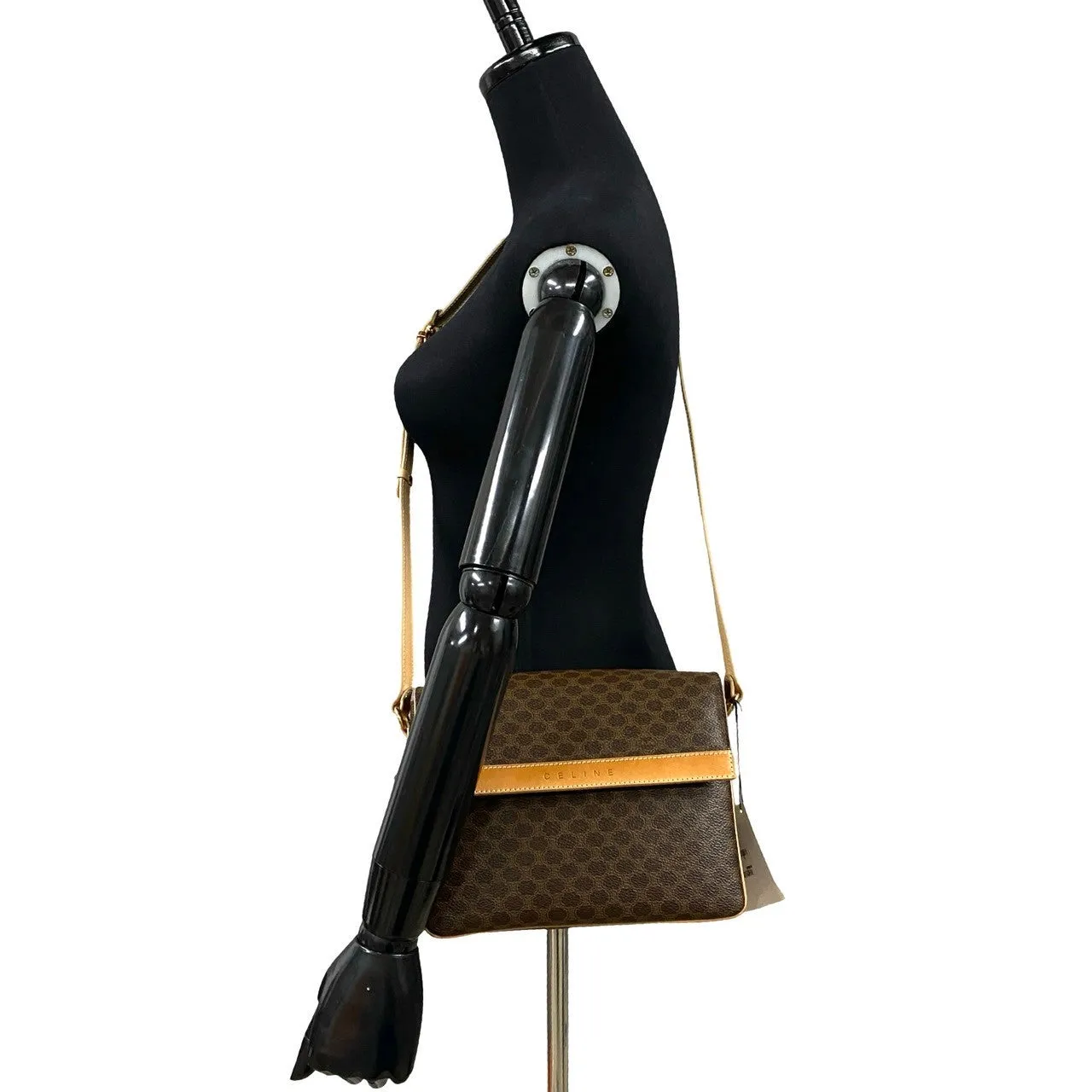 CELINE Shoulder Bag leather Brown