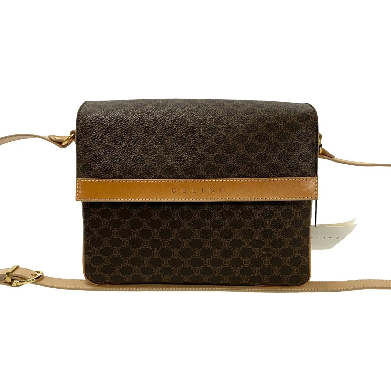 CELINE Shoulder Bag leather Brown