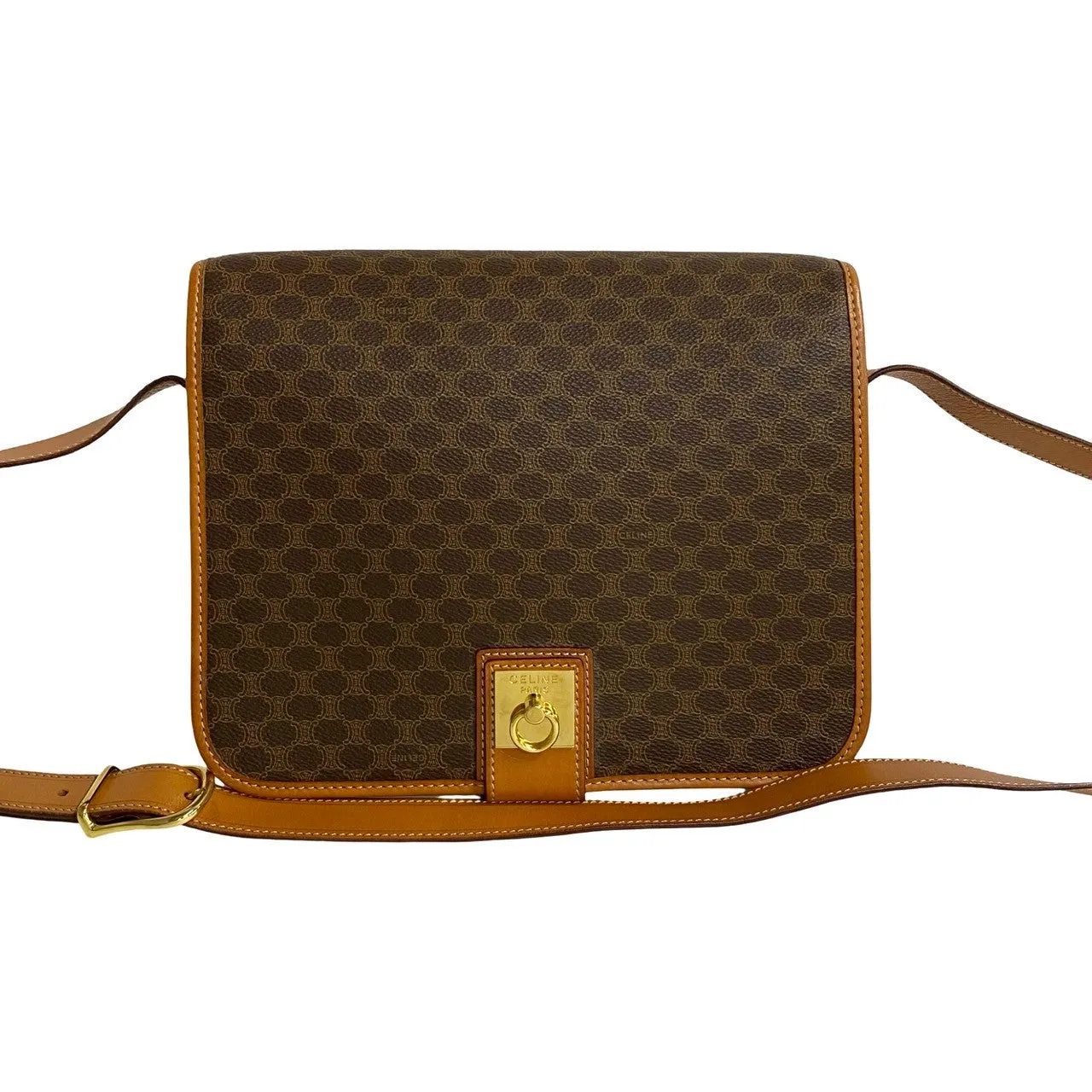 CELINE Shoulder Bag leather Brown