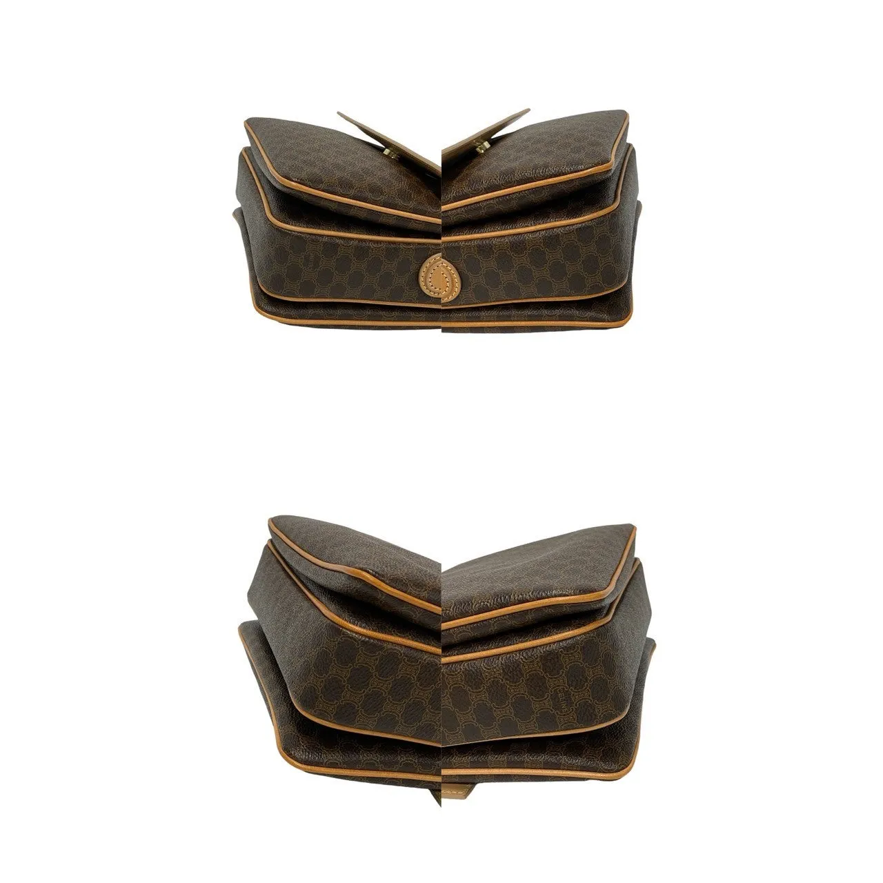 CELINE Shoulder Bag leather Brown