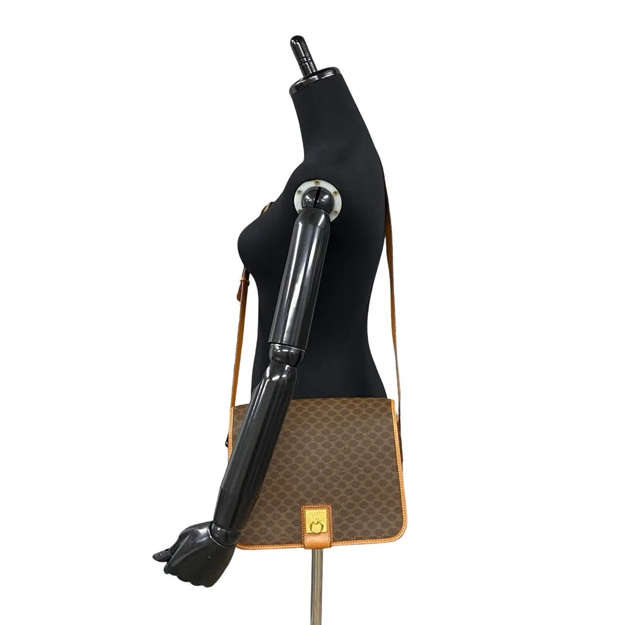 CELINE Shoulder Bag leather Brown