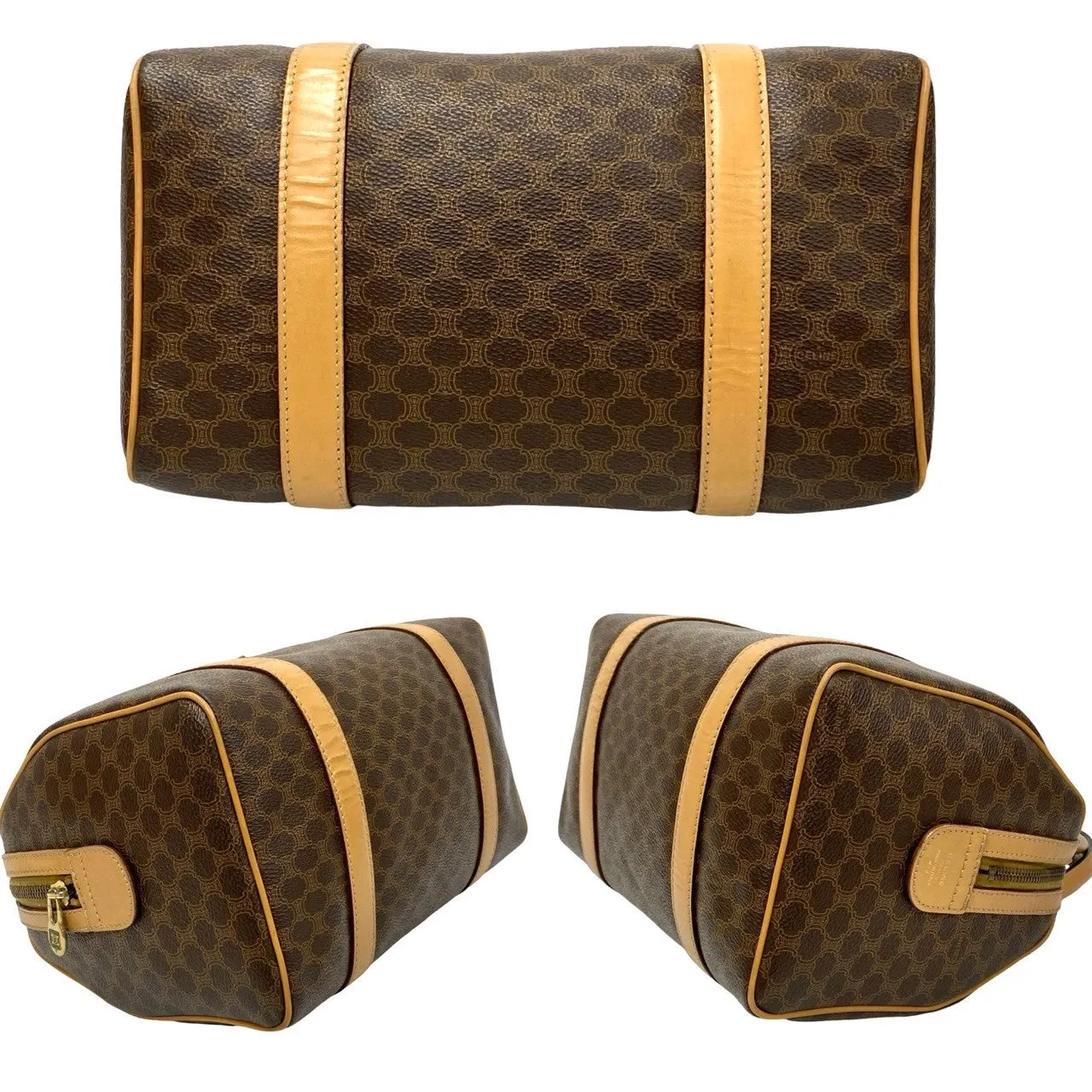 CELINE Shoulder Bag leather Brown