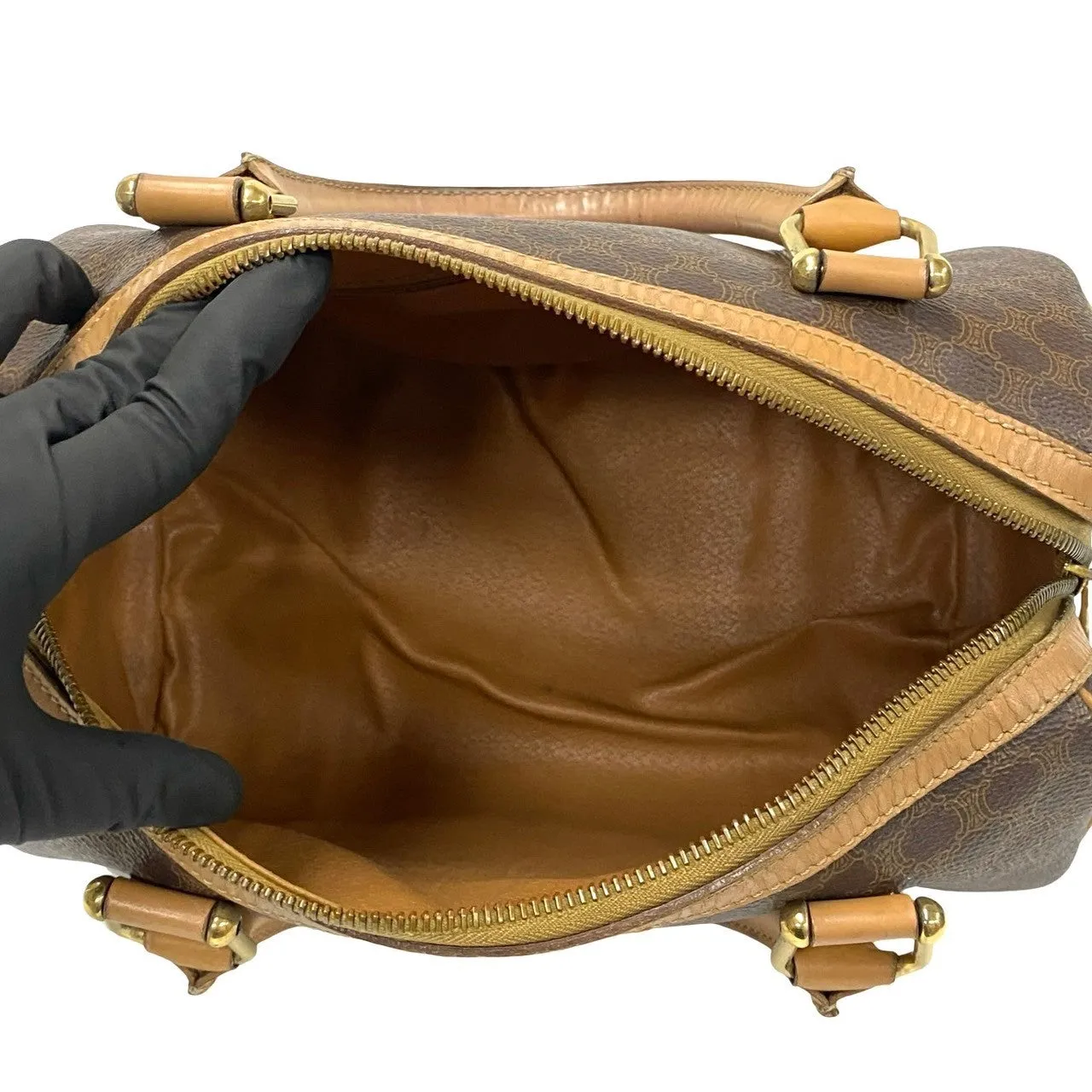 CELINE Shoulder Bag leather Brown