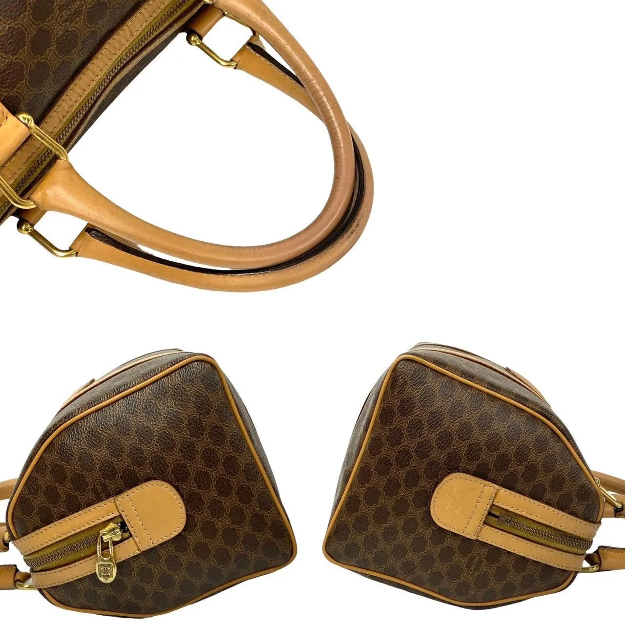 CELINE Shoulder Bag leather Brown