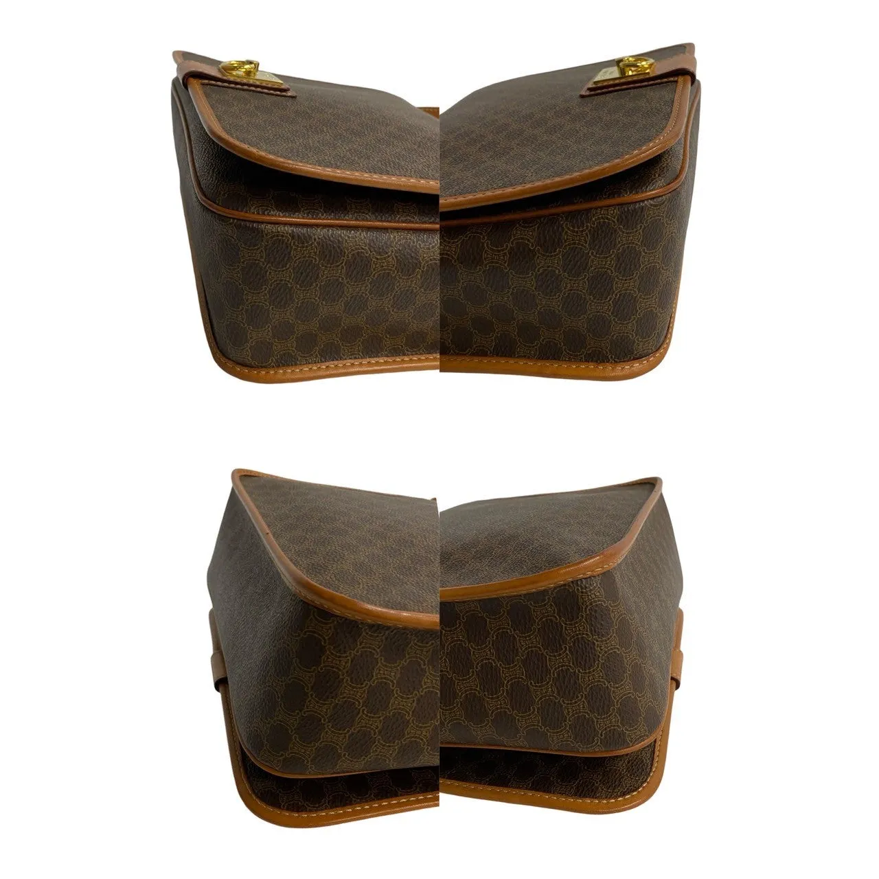 CELINE Shoulder Bag leather Brown