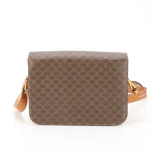 CELINE Shoulder Bag PVC Brown Shoulder Bag Macadam