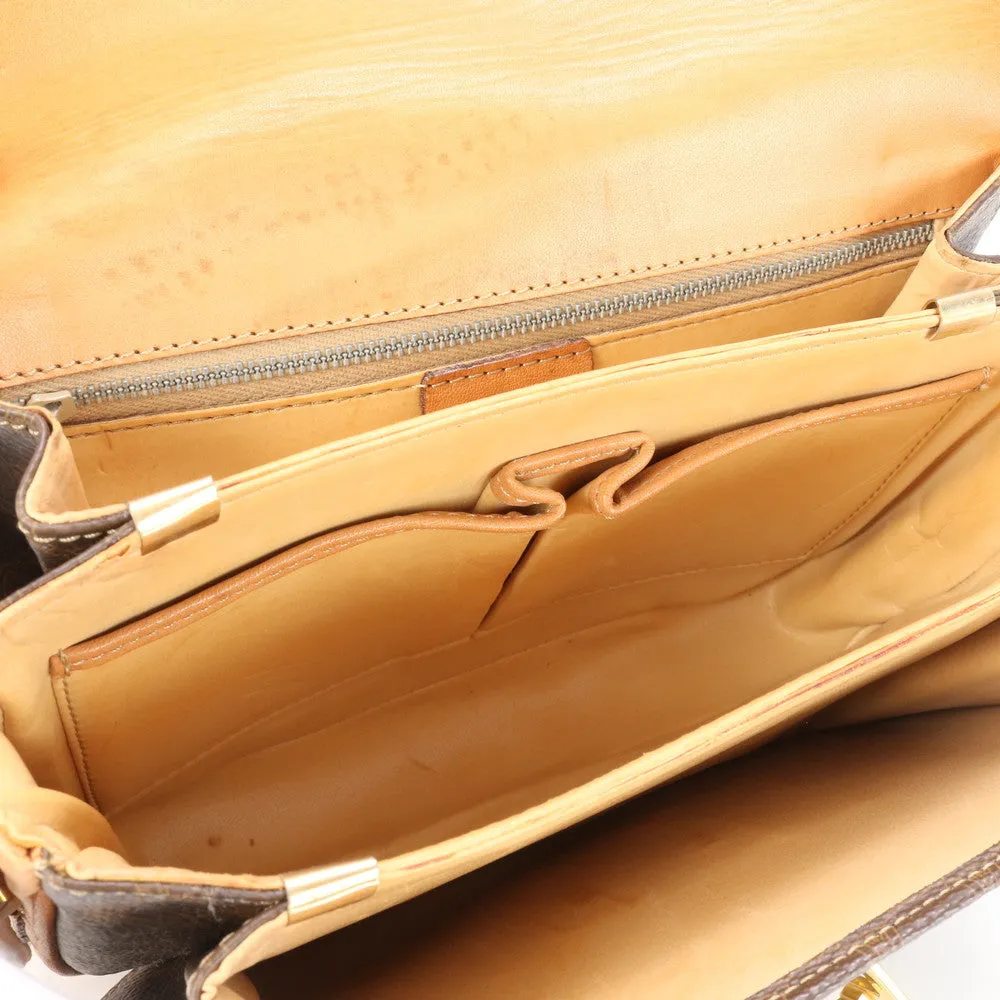 CELINE Shoulder Bag PVC Brown Shoulder Bag Macadam