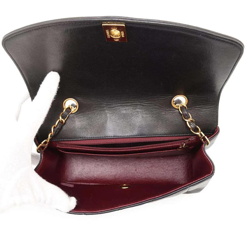 CHANEL Diana ChainShoulder BlackA01164 Lambskin