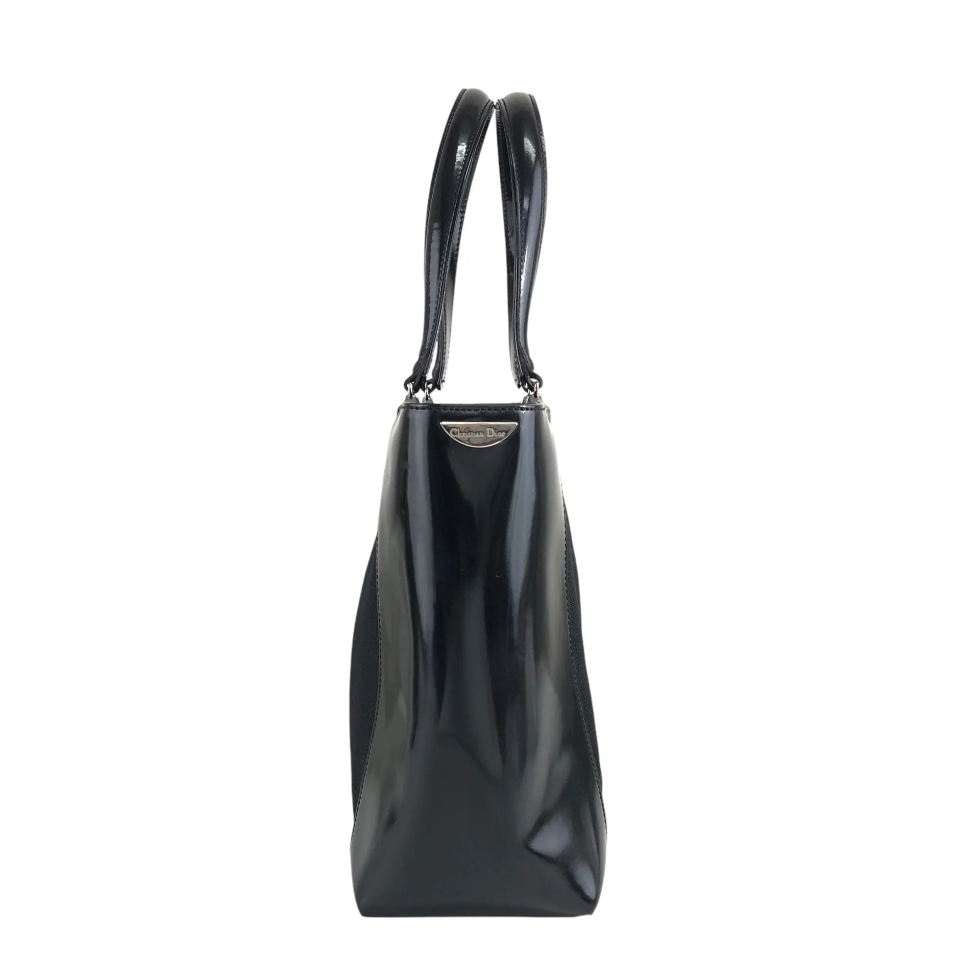 Christian Dior Logo Two-way Handbag Shoulder bag Black Vintage vrwxu3