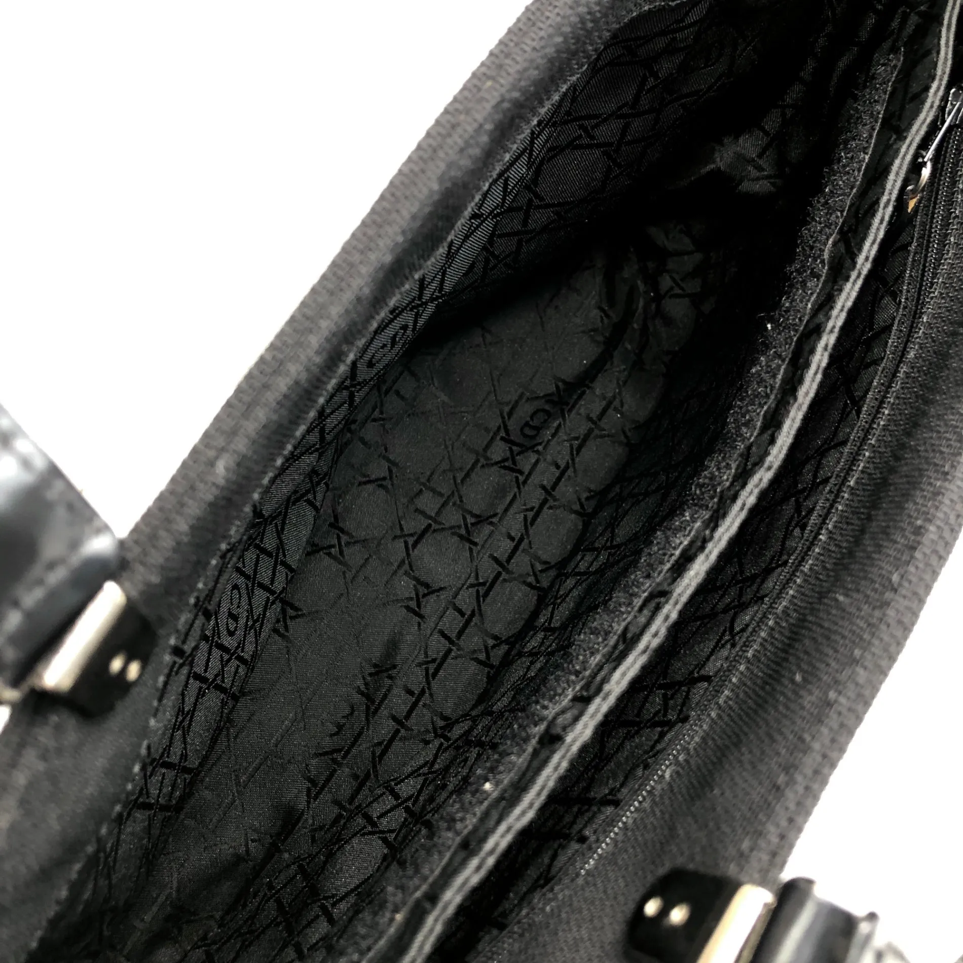 Christian Dior Logo Two-way Handbag Shoulder bag Black Vintage vrwxu3