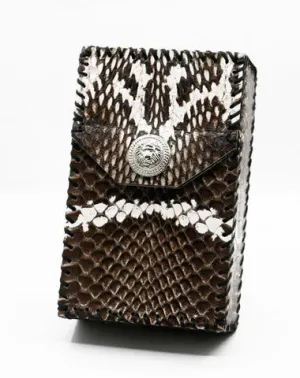 Cool Handmade Cobra Leather Mens Snake Skin Cigarette Holder Case for Men