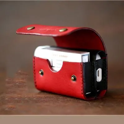 Cool Leather Mens IQOS Cigarette Case With Belt Clip IQOS Holder Belt Loop for Men