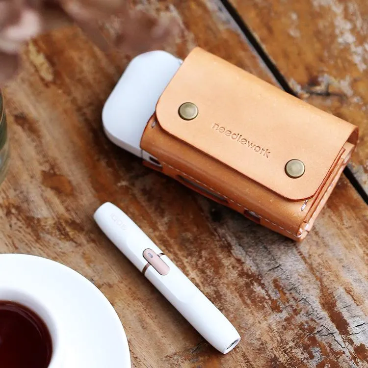 Cool Leather Mens IQOS Cigarette Case With Belt Clip IQOS Holder Belt Loop for Men