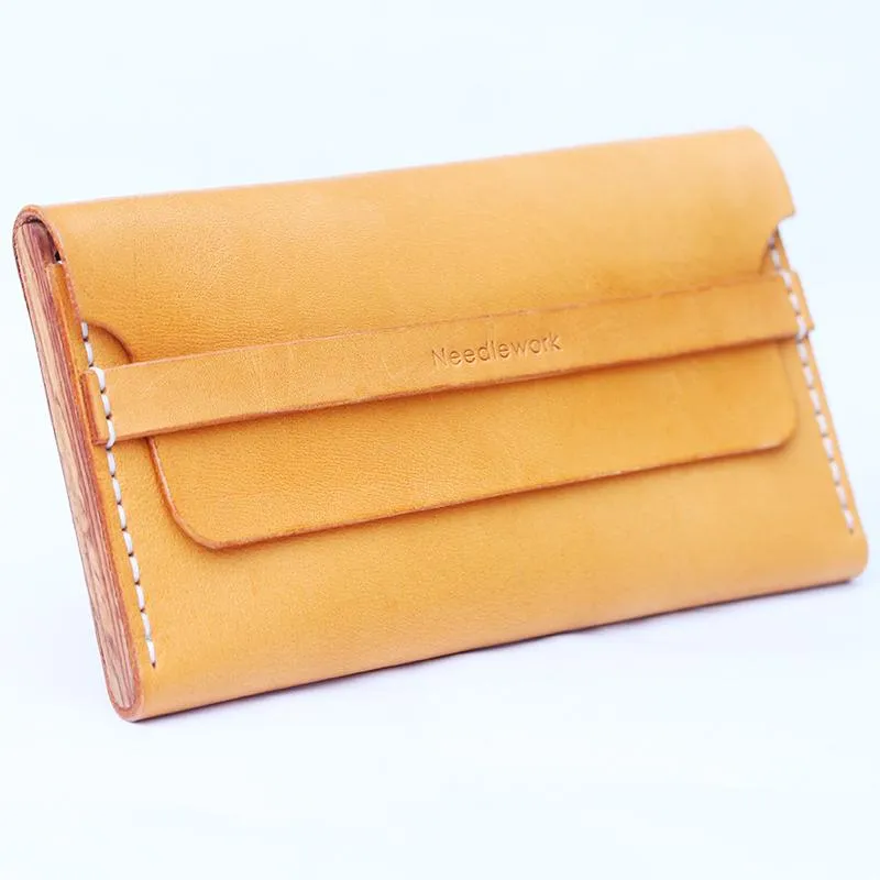Cool Wooden Beige Slim Leather Mens 20pcs Cigarette Case Custom Beige Cigarette Holder for Men