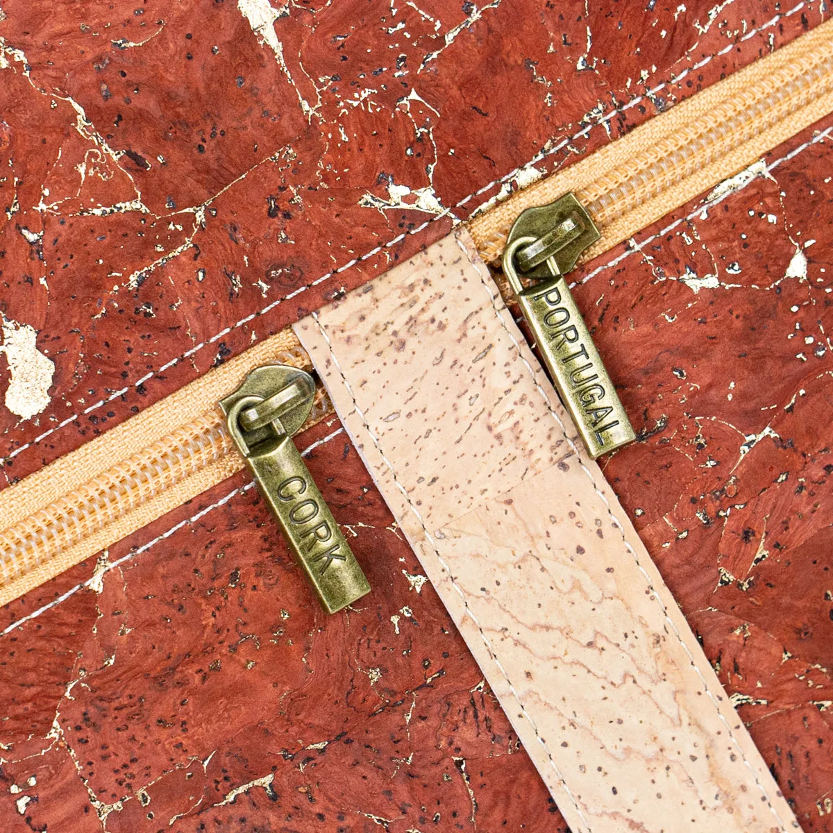 Cork Crossbody Bag with Zipper Detail BAGP-286