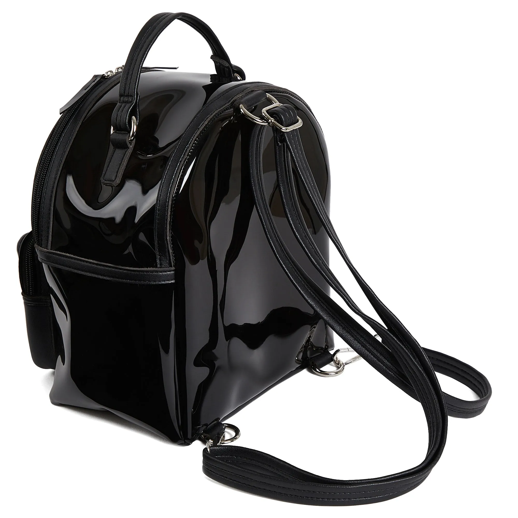CRYSTAL PVC BACKPACK CHARCOAL