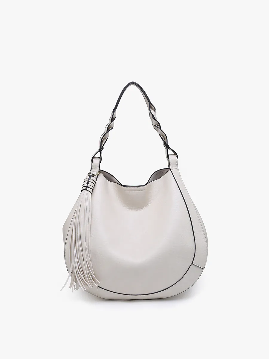 Eloise Vegan Large Tassel Hobo