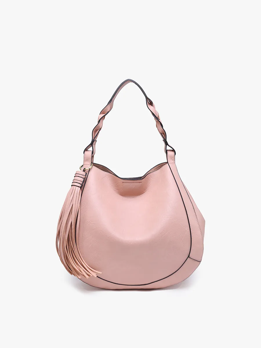 Eloise Vegan Large Tassel Hobo