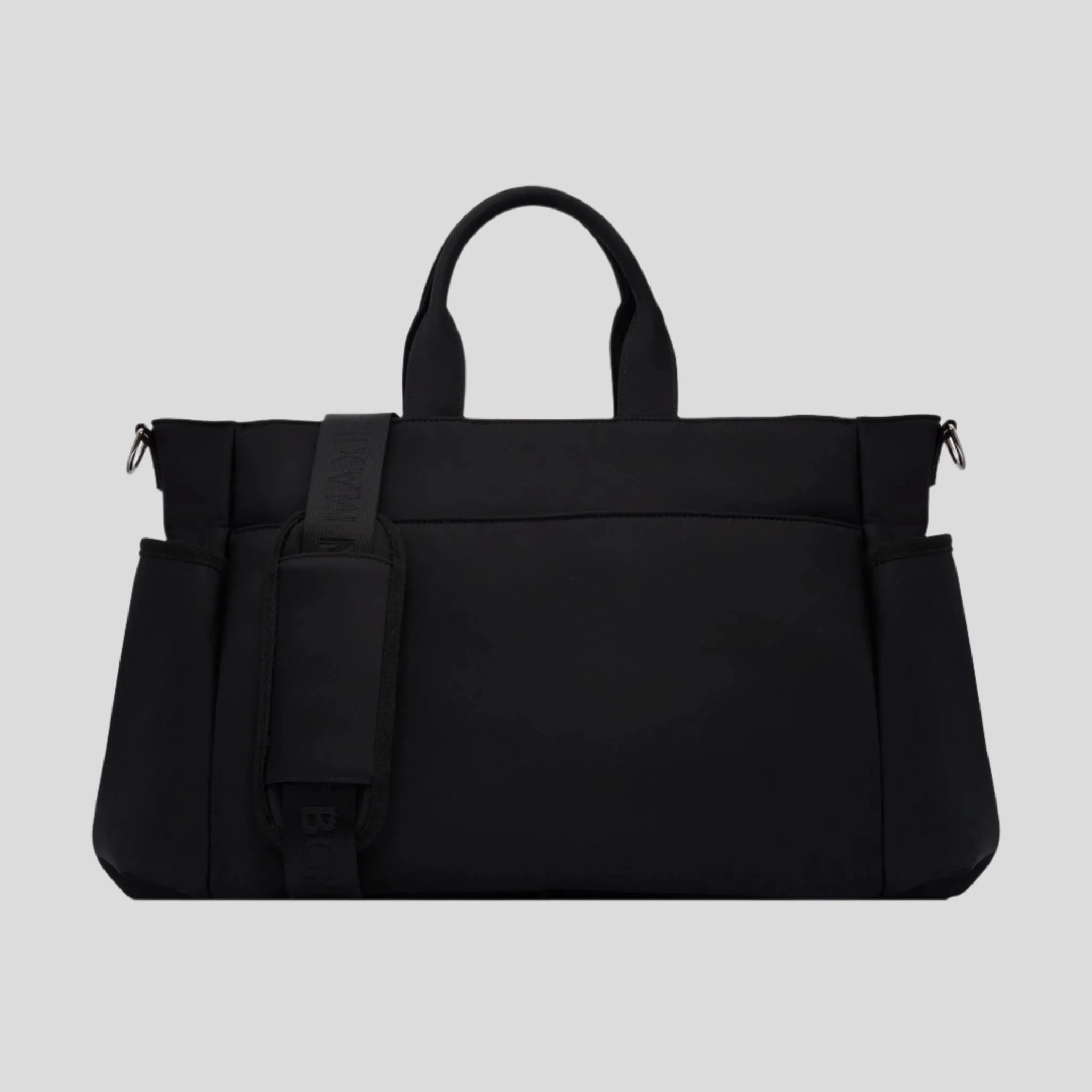 Everyday Multi-Pocket Tote Bag -- Black Nylon