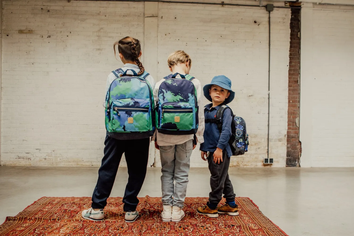 Faded Camo Backpack L Blue