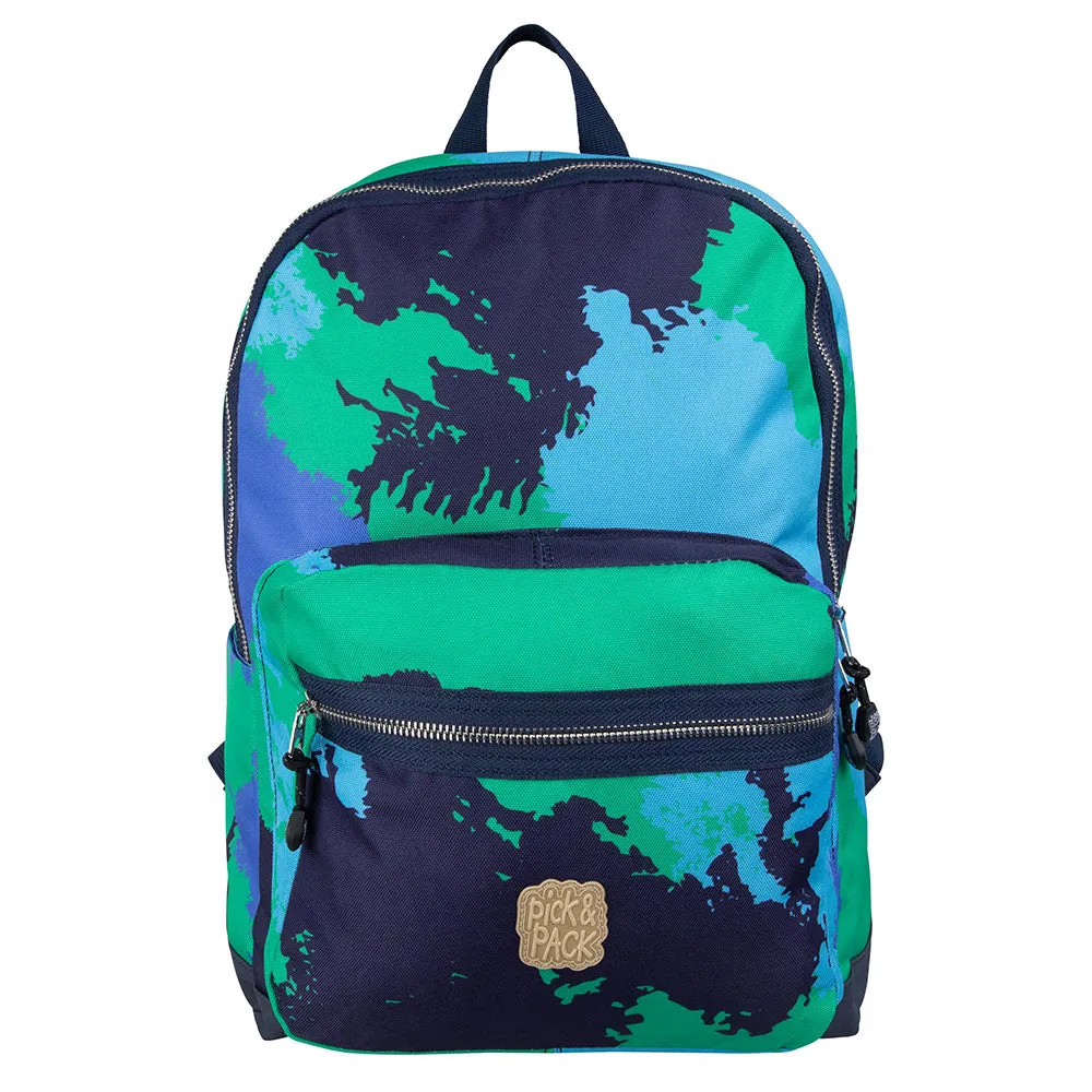 Faded Camo Backpack L Blue