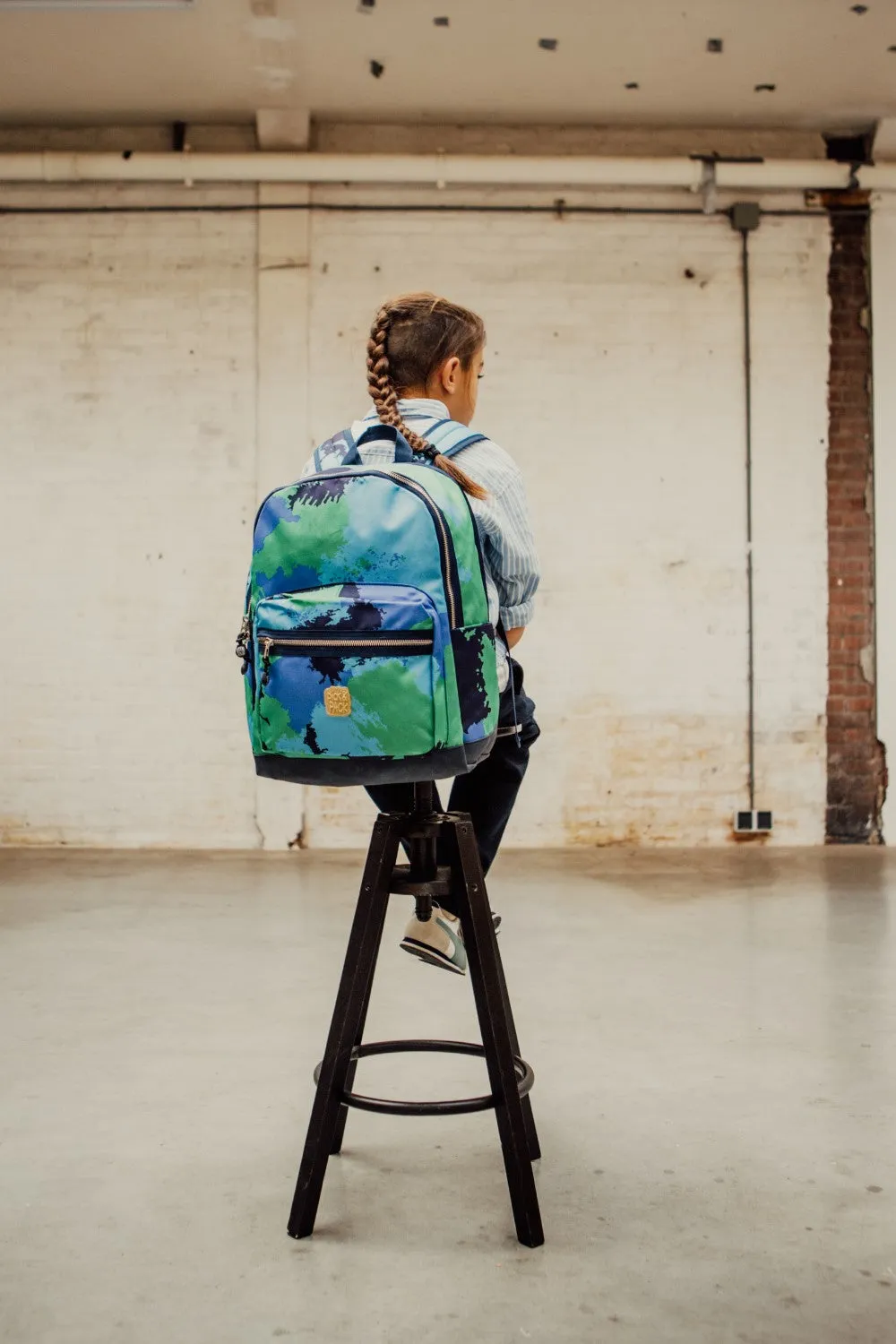 Faded Camo Backpack L Blue