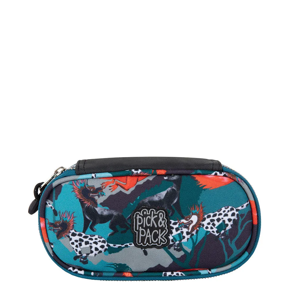 Forest Dragon Pencil Case Multi green