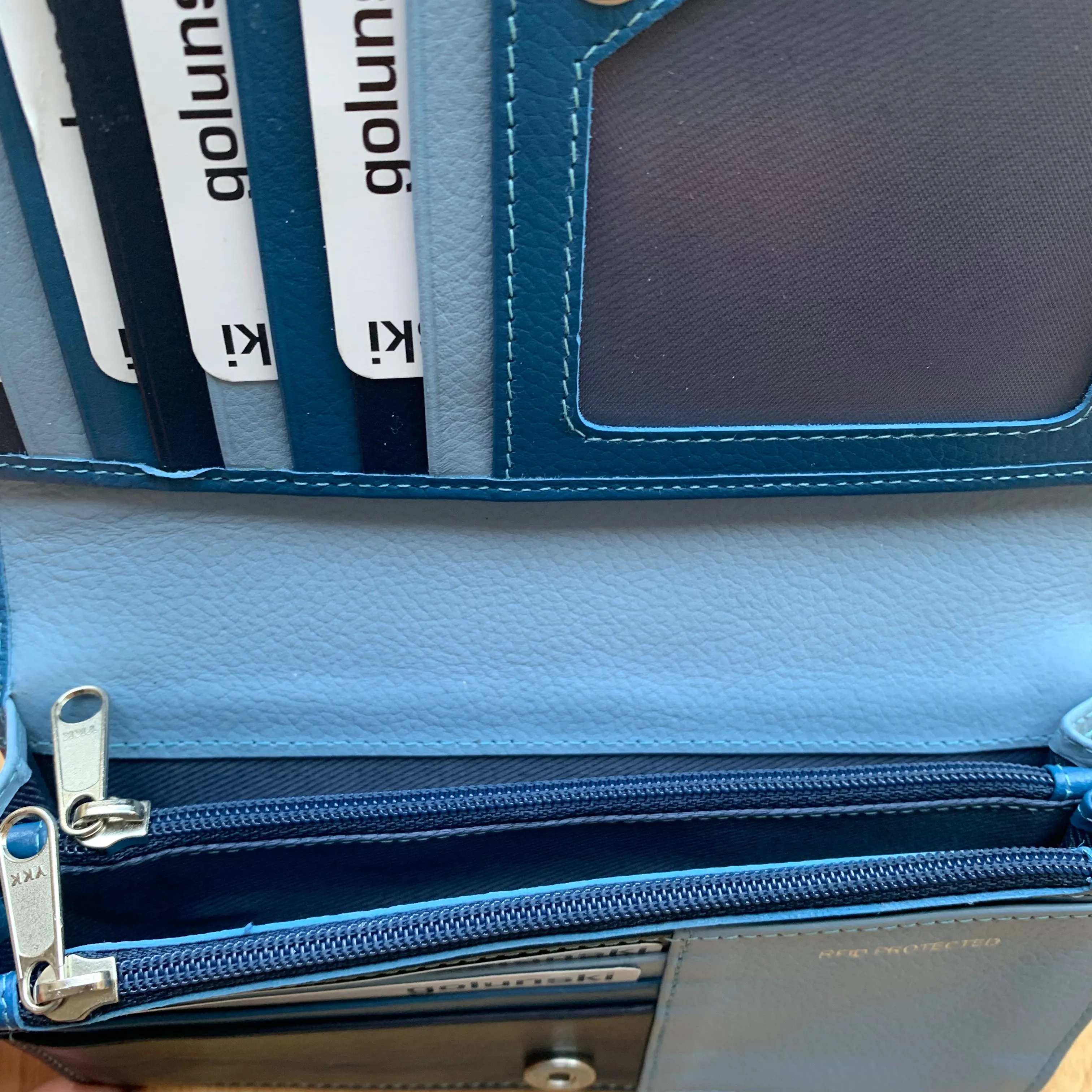 Golunski Leather Flat Flapover Purse
