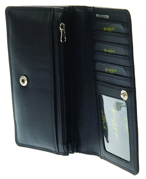 Graffiti Ladies Wallet Purse 7-111 Available in a Selection of Colours